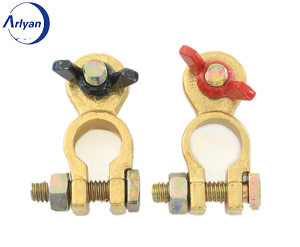 Hot Selling Brass Battery Terminal, Positive and Negative Per Pair