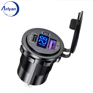 Car Mobile Phone Charger PD+QC3.0 12V/24V ARL-US2013