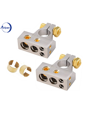 Aluminum Alloy Car Battery Terminals, Hot Sale, Heavy Duty Cable Connector Clamp Positive Negative